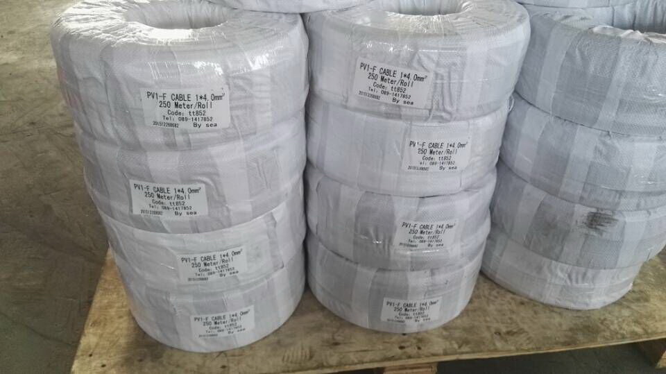 PV1-F Solar Cable - สายไฟ PV1-F สำหรับโซล่าเซลล์ ขนาด 1x6 sq.mm.