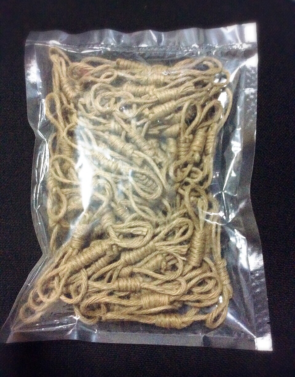 เชือกผูกใยบวบ 100 ชิ้น