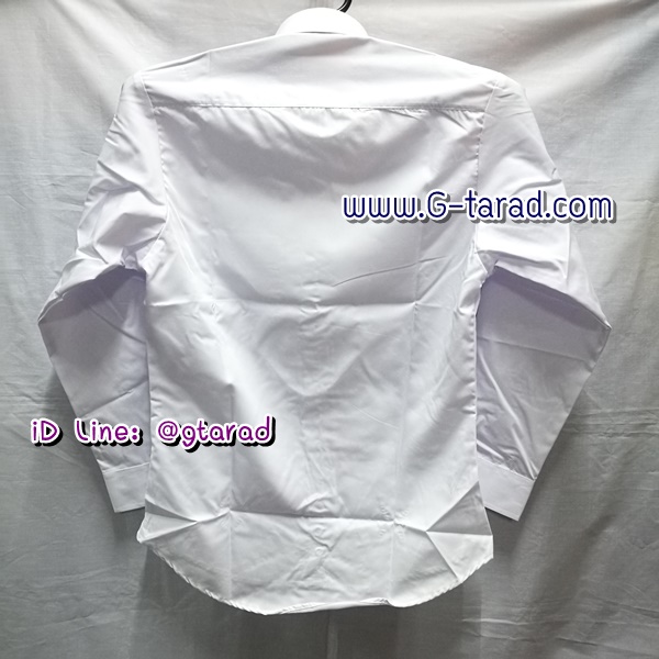 Fokus No.111/0 เสื้อเชิ๊ตแขนยาวสีขาว ทรงเข้ารูป