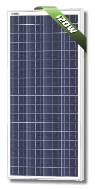 แผงโซล่าเซลล์ Solarland ชนิด Polycrystalline Silicon ขนาด 120W รับประกัน 10 ปี