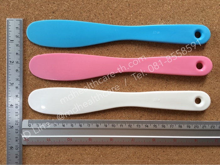 ไม้พายผสมครีม ไม้พายตักครีม ขนาดใหญ่ 21.5 cm. พร้อมส่งสีขาว ชมพู ฟ้า เลือกสีได้