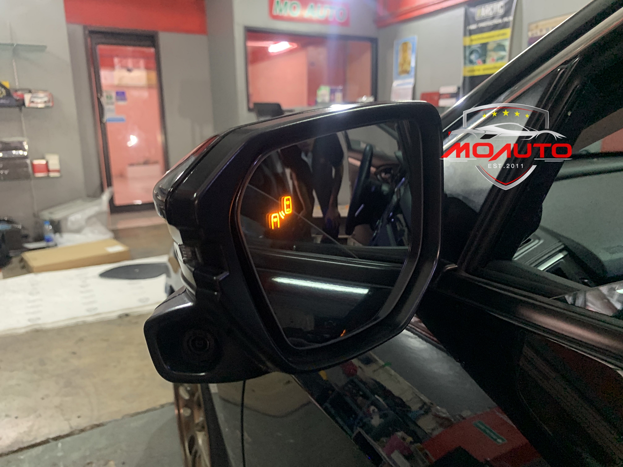 ชุดกระจกช่วยเตือนมุมอับสายตา V1 (Blind Spot Monitor) CIVIC FC / FK