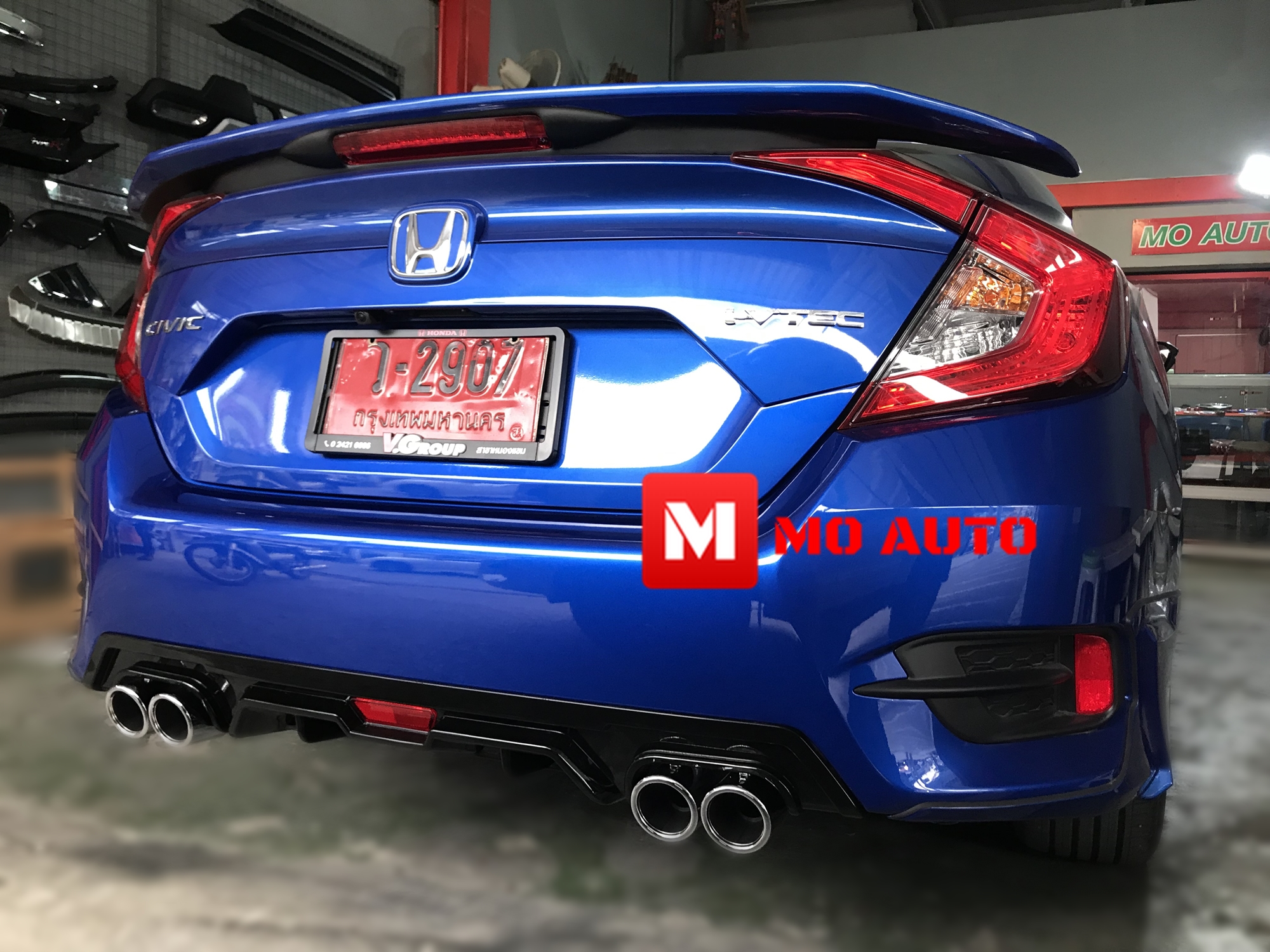 Diffuser ทรง Sport พร้อมปลายท่อหลอก CIVIC FC 2016-2021