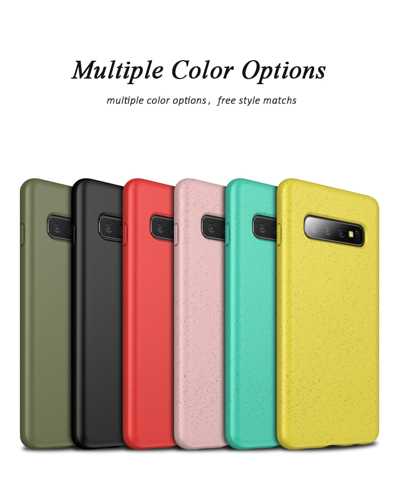Case Samsung Galaxy S10 / Pre-Order * Matte Eco-Friendly ย่อยสลายฟางข้าวสาลี TPU *