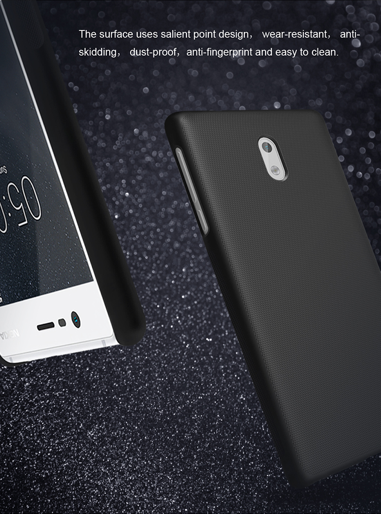 Case Nokia 3 / Pre-order * NILLKIN Super Frosted Shield พลาสติกแข็ง ใช้วัสดุ PC ที่นำเข้าจากสิ่งแวดล้อม *
