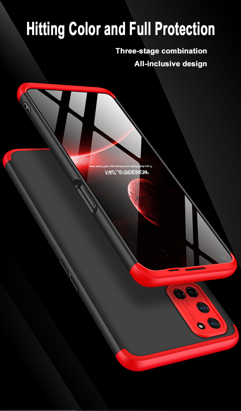 Case OPPO A92 / Pre-order * GKK เคสพีซีแบบแข็งด้านหลังแบบ 3 ชิ้นที่ถอดออกได้ *