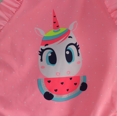 ชุดว่ายน้ำ สีชมพู ลายยูนิคอร์น ไซส์ 2T