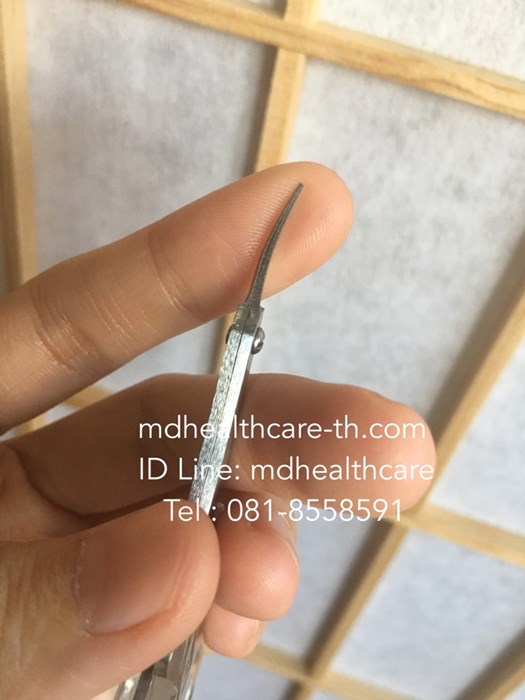 กรรไกรปลายเล็กแหลมโค้งบางพิเศษ กรรไกรแต่งขนคิ้ว กรรไกรเล็มขน made in japan