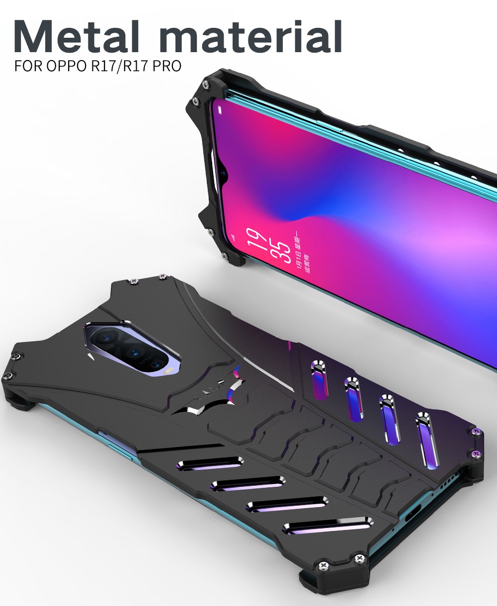 Case OPPO R17 Pro / Pre-Order * R-JUST เคส Bumper หรูหราใหม่เกราะโลหะอลูมิเนียม *