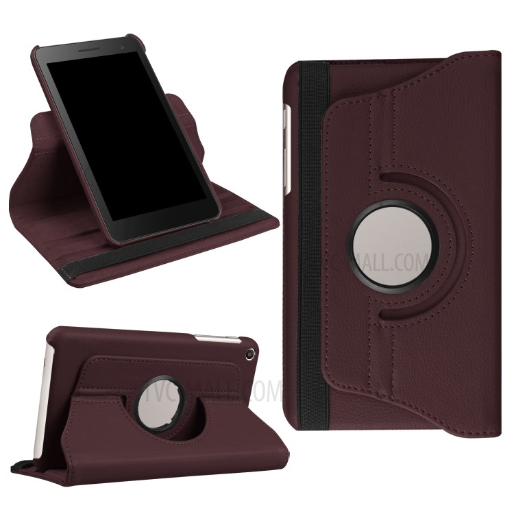 Case Huawei Mediapad T2 7.0 / Pre-order * เคสหนัง PU พื้นผิวลิ้นจี่ หมุน 360 องศา *