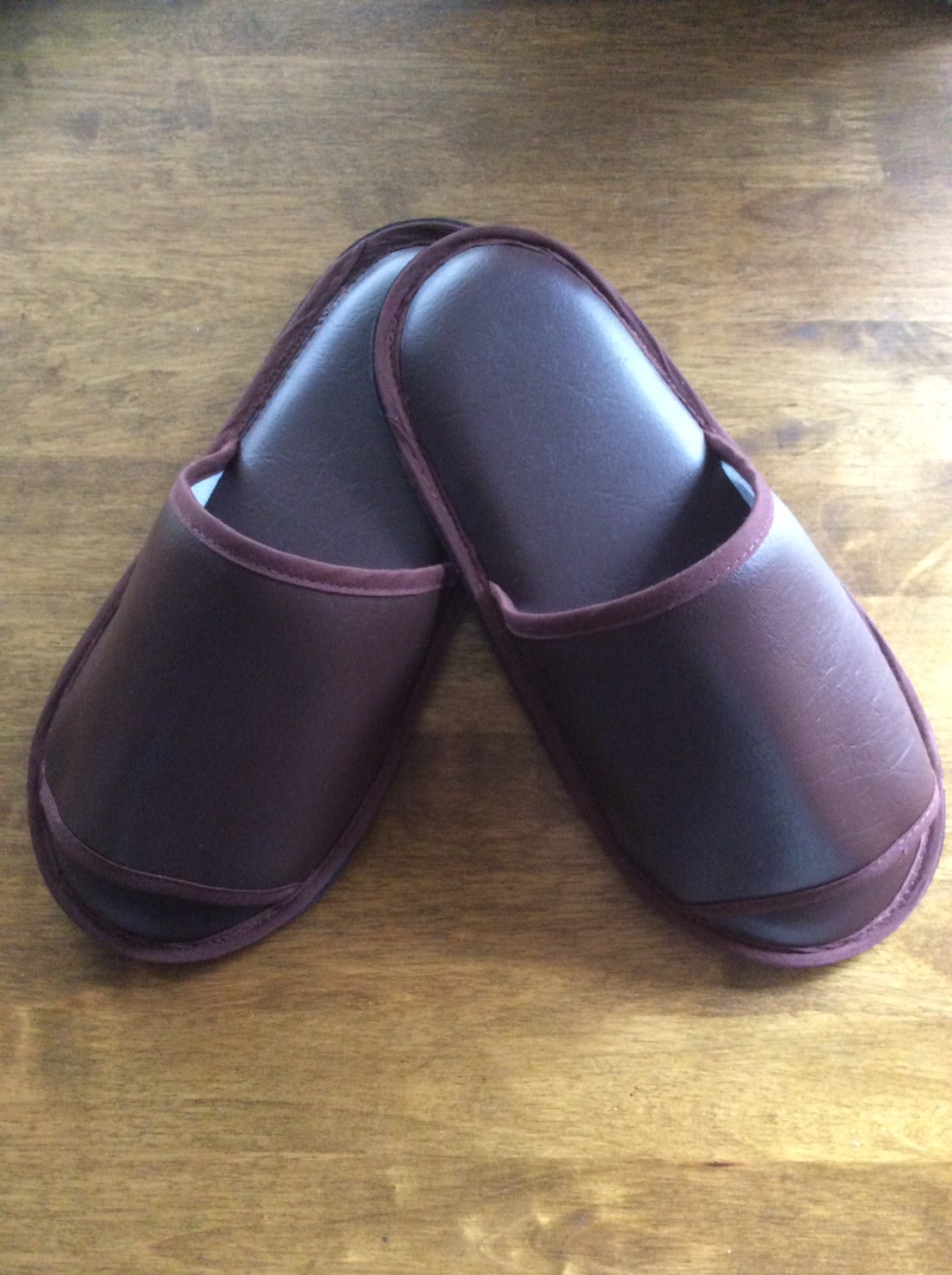 รองเท้าพื้น PVC สีน้ำตาล(หัวเปิด)