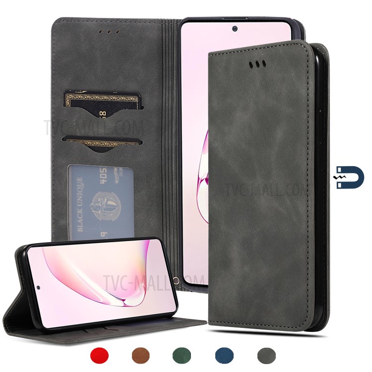 Case Samsung Galaxy Note 10 Lite / Pre-Order * เคสหนัง PU คุณภาพสูง + TPU สไตล์ธุรกิจเรียบเนียนเหมือนผิวเพื่อการสวมใส่สบาย *