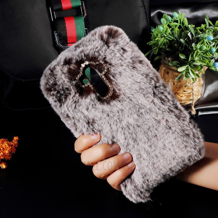 Case Huawei Mate 9 / Pre-order * เคสขนนุ่มน่าสัมผัสเคลือบ Rhinestone TPU *