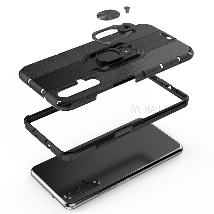 Case Huawei Nova 5T / Pre-order * เคสไฮบริด: PC + TPU ขายึดแหวนสำหรับการแสดงผลแนวนอนและการทำงานด้วยมือเดียว *