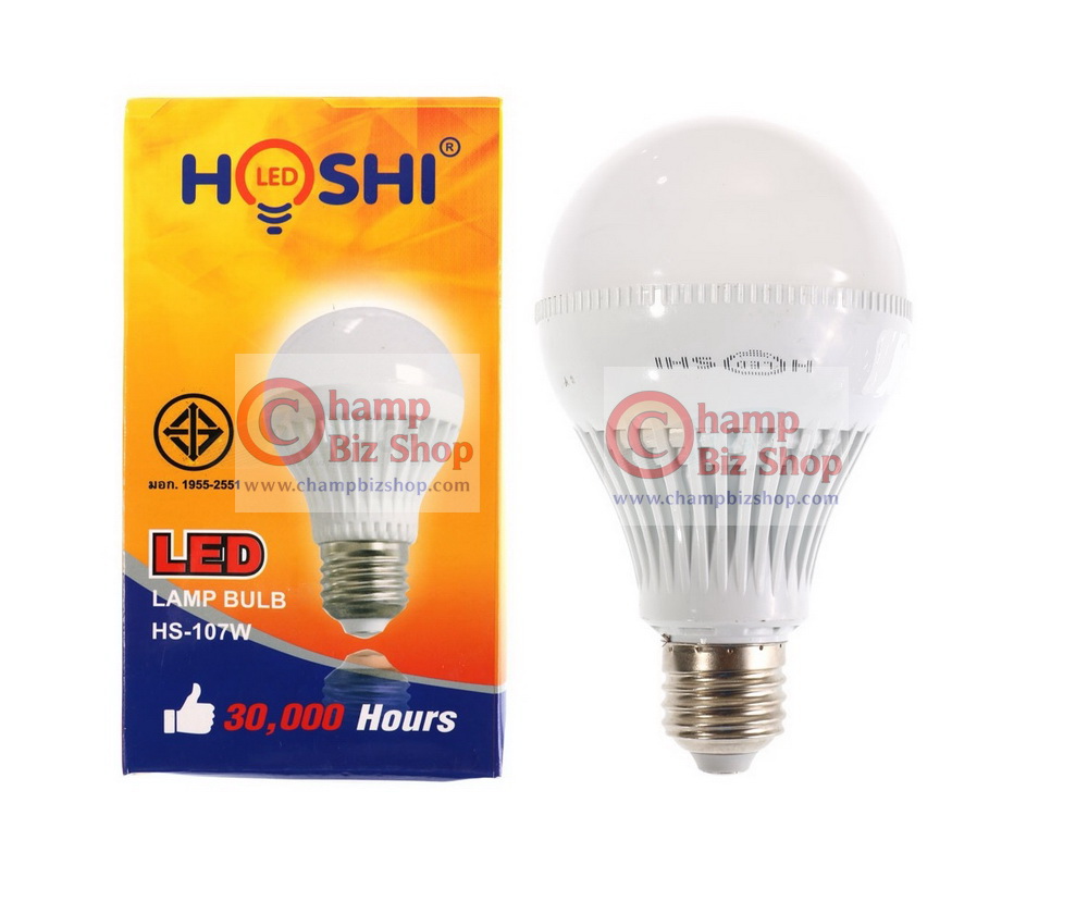 หลอดไฟ LED HOSHI E27 12W (CW) Day แสงสีขาว
