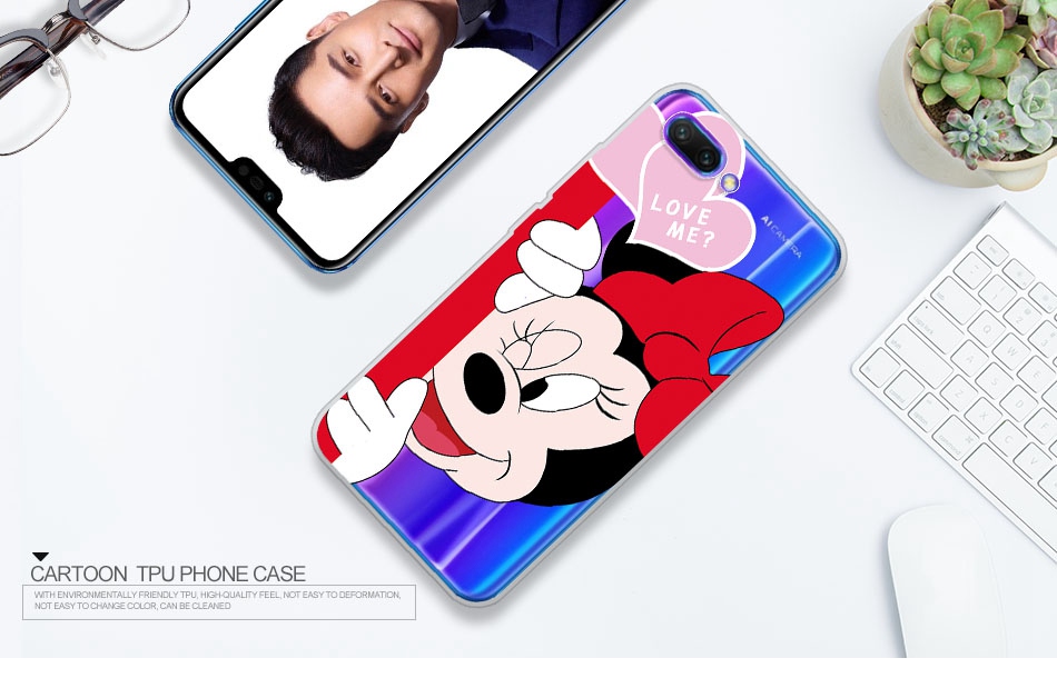Case Huawei Y9 / Pre-order * เคสซิลิคอนการ์ตูนTPU Softปกหลังมิกกี้เม้า มินนี้เม้าน่ารัก *