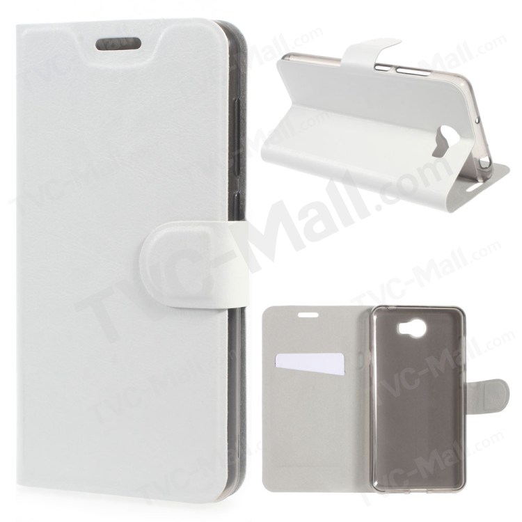 Case Huawei Y5ii / Pre-order * เคสผิวหนังม้า ฝาครอบด้านหน้าฝังด้วยแผ่นเหล็กป้องกันที่ดี *