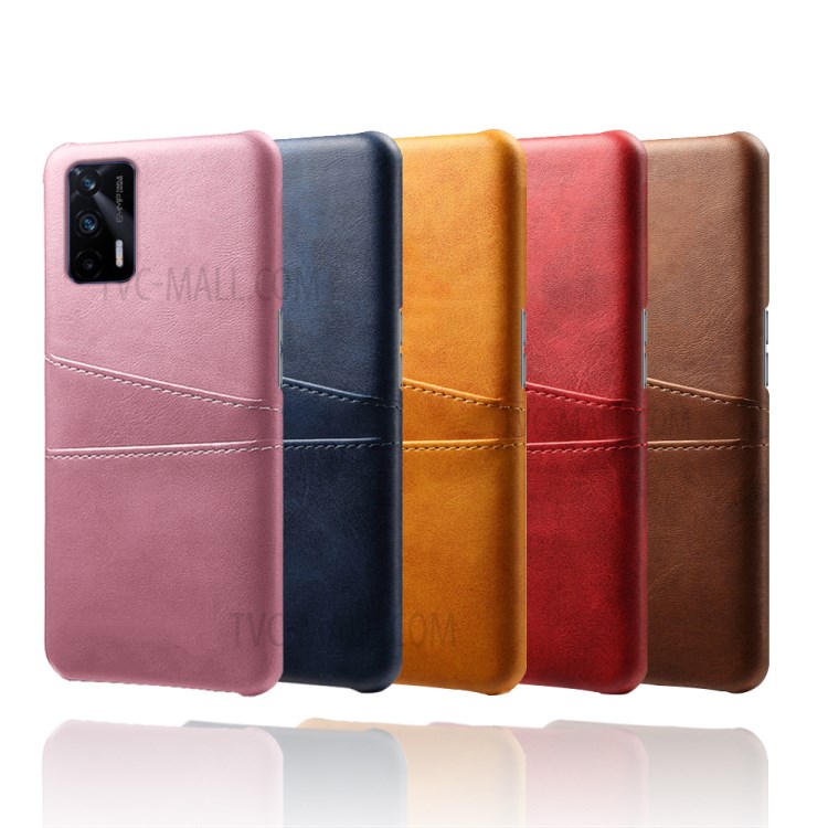 Case Realme GT 5G # Pre-Order * KSQ ช่องเสียบการ์ดคู่ ตัวเคสพลาสติกเคลือบหนัง PU *