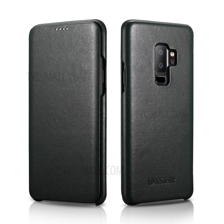 Case Samsung Galaxy S9 Plus / Pre-Order * ICARER Curved Edge Luxury Series เคสหนังแท้ *