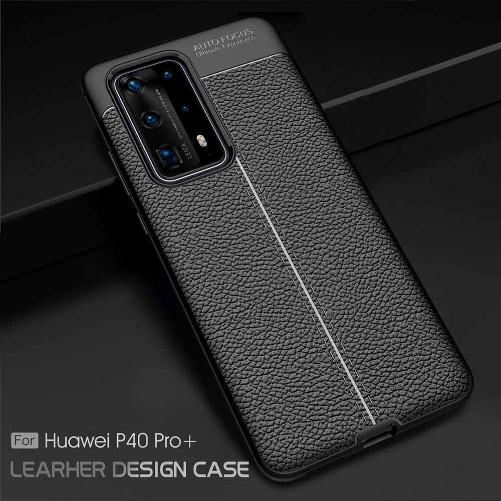 Case Huawei P40 Pro+ / Pre-order * เคส Litchi Texture TPU Shell พื้นผิวลิ้นจี่ *