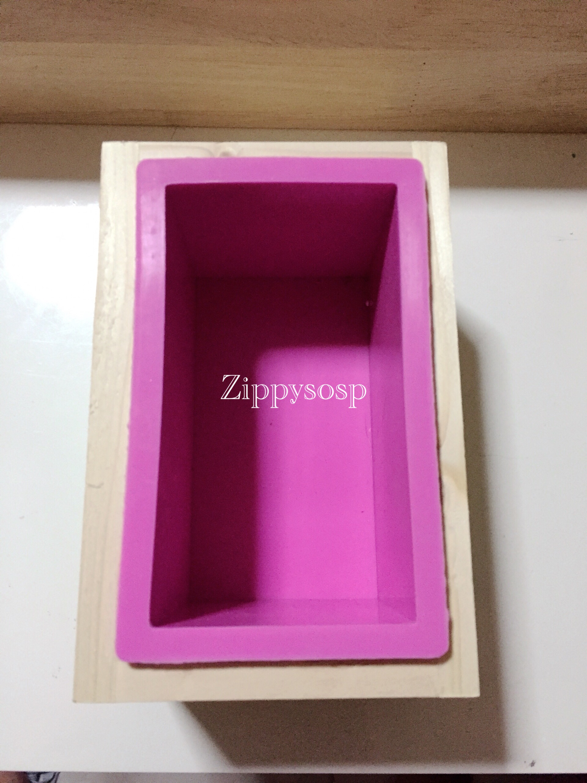 แม่พิมพ์ loaf 500g พร้อมเฟรมไม้ 7*12.5*7.5 cm