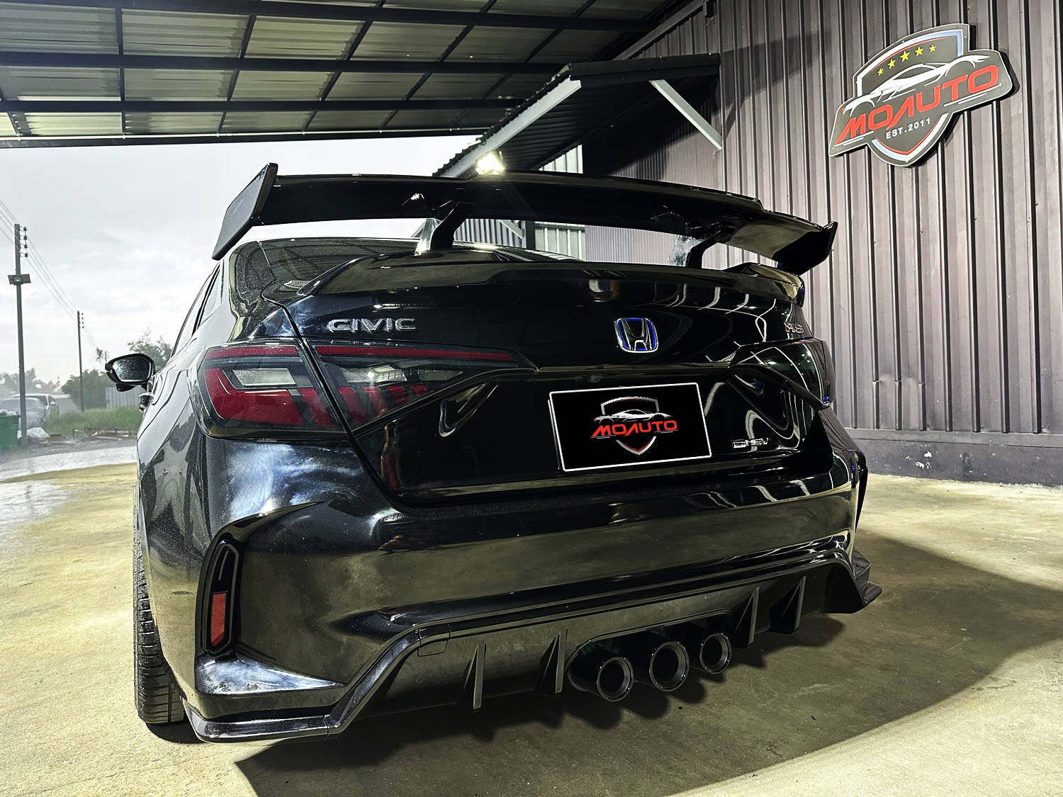 Wing ดำเงา ทรง MP CIVIC FE