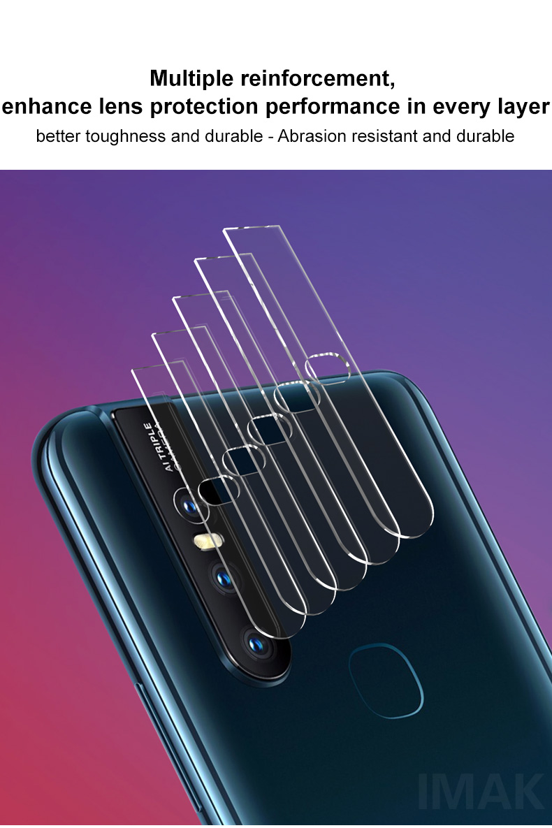 กระจกนิรภัยเลนส์กล้องหลัง Vivo S1 / Pre-Order * IMAK 2 ชิ้น / แพ็ค HD ตัวป้องกันเลนส์กล้องโปร่งใส *