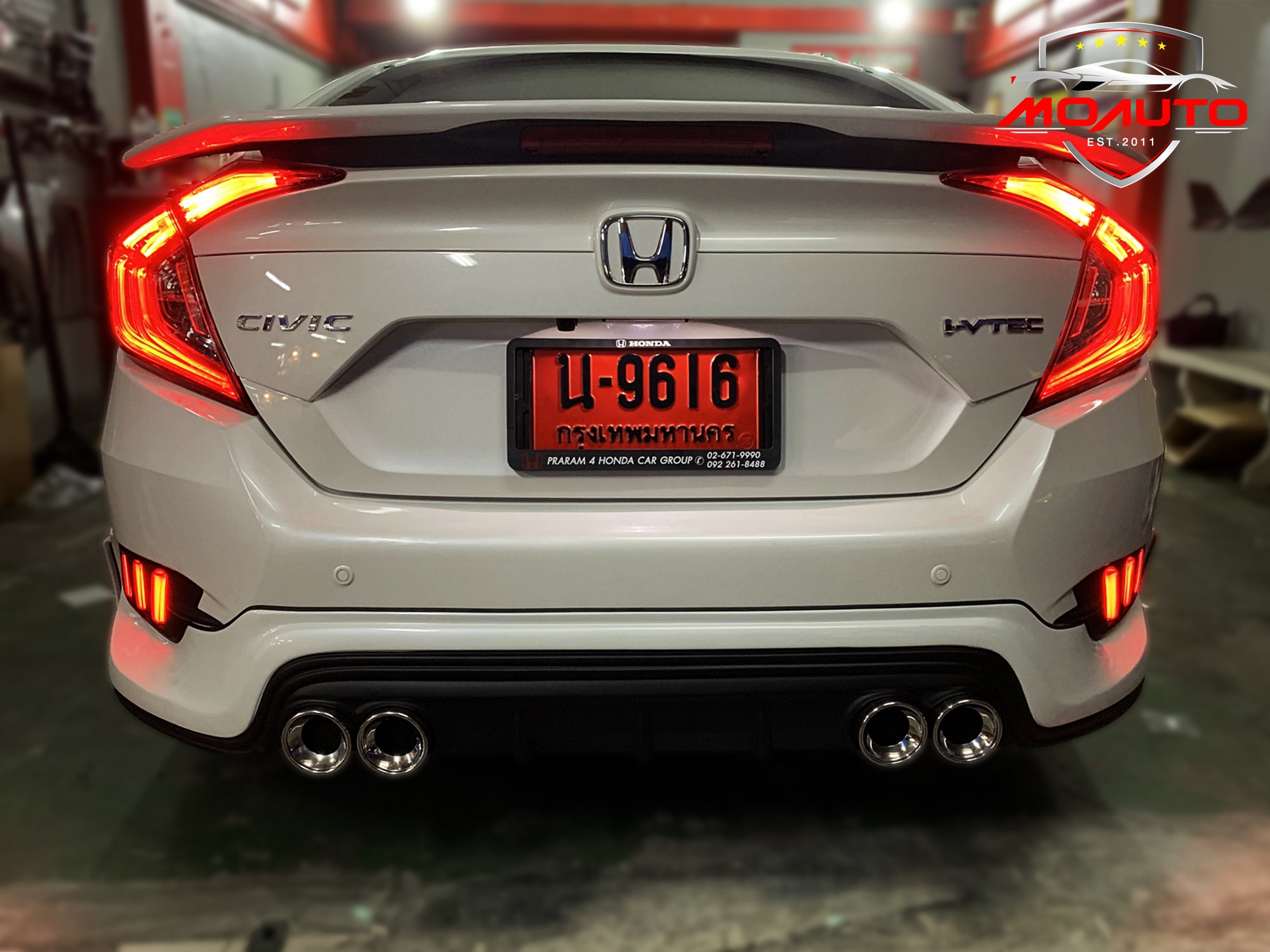 ไฟเบรคกันชนท้าย Mustang Style Civic FC 2016-2021