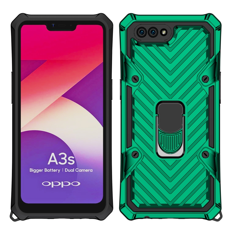 Case OPPO A3S / Pre-order * Cool Armor PC + เคสกันกระแทก TPU พร้อมที่วางแหวนหมุนได้ 360 องศา *