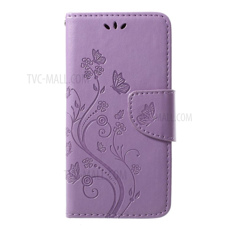 Case iPhone X, iPhone XS / Pre-Order * เคสพิมพ์ลายผีเสื้อดอกไม้กระเป๋าสตางค์ *