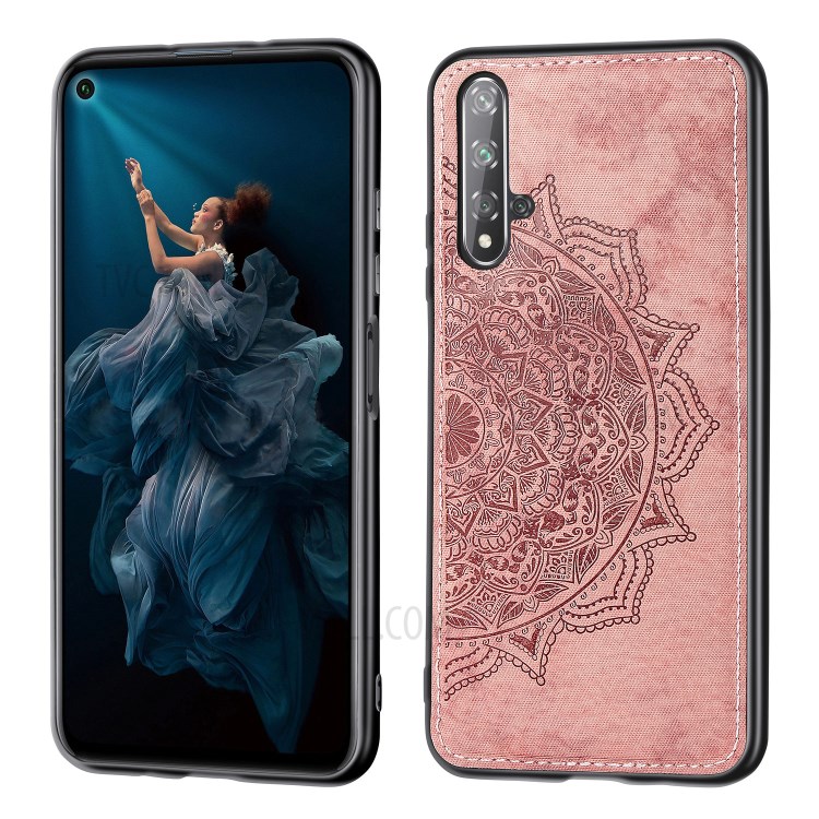 Case Huawei Nova 5T / Pre-order * เคสพิมพ์ Mandala ดอกไม้ PC + TPU + ผ้า *