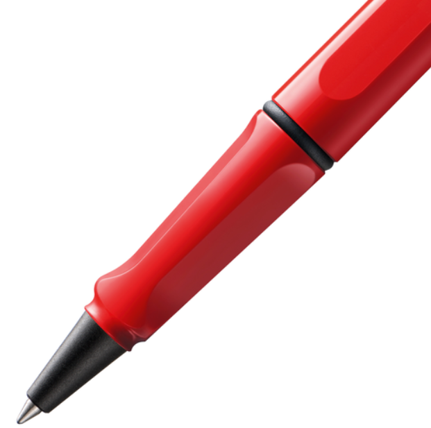 LAMY safari rollerball pens old red with black clip
