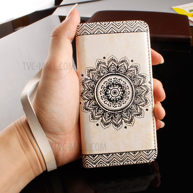 Case Huawei Mate 9 / Pre-order * ผิวนูนดอกไม้ Mandala กับเชือกเส้นเล็ก *