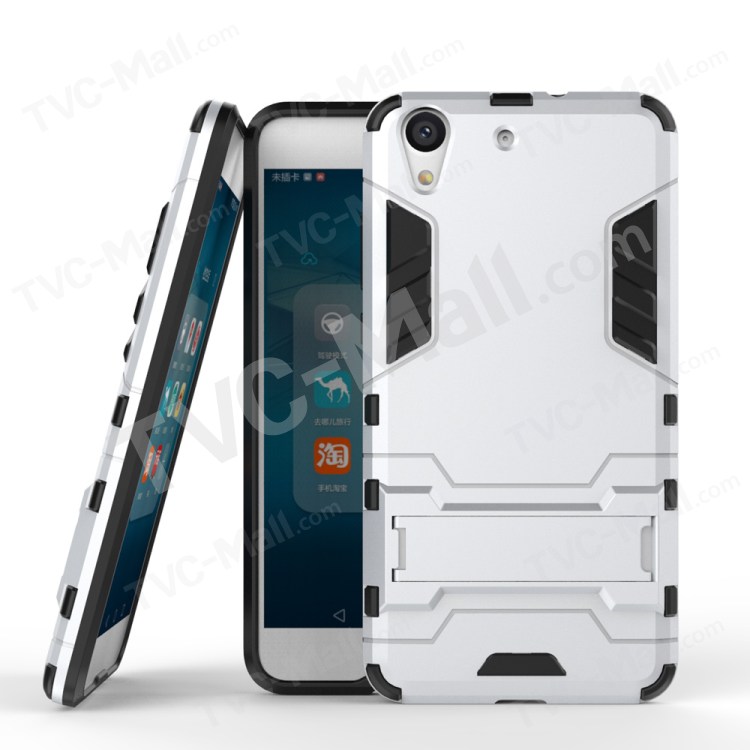 Case Huawei Y6ii / Pre-order * เคสแข็ง PC + TPU ปกไฮบริดที่มีขาตั้ง *