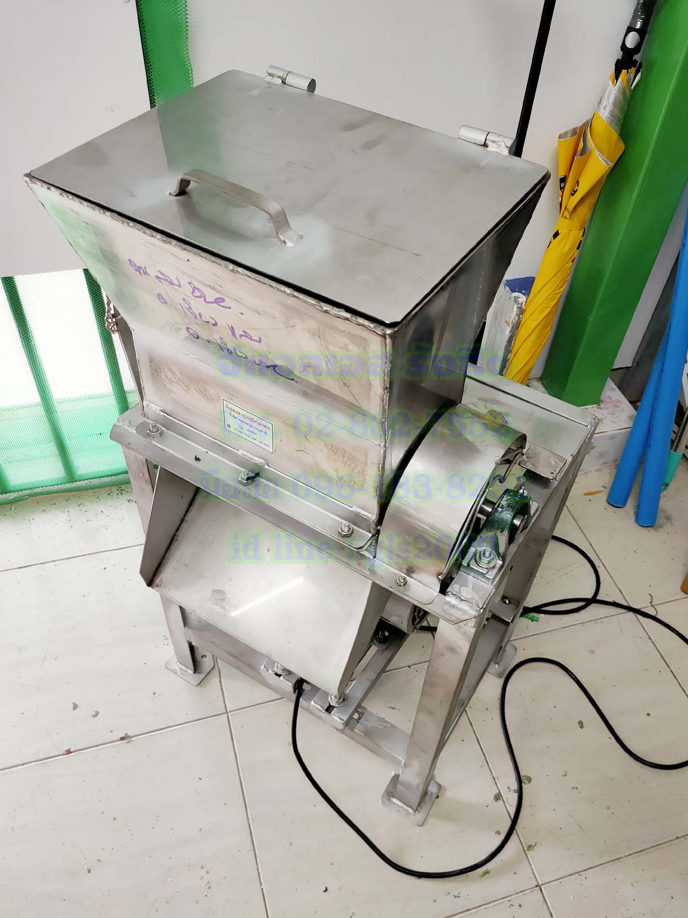 เครื่องบดน้ำแข็งร้านกาแฟ2มือ1แรง