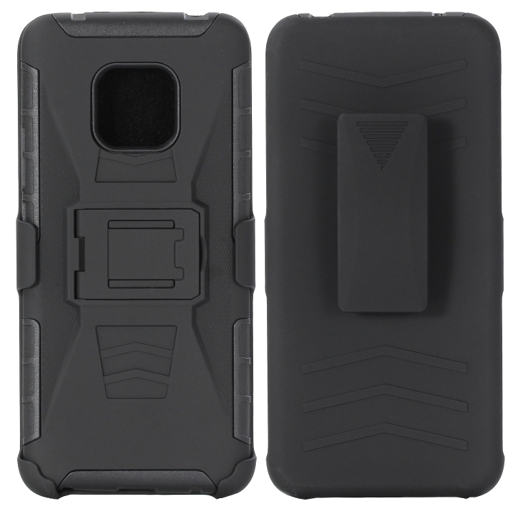 Case Huawei Mate 20 Pro / Pre-order * เคสคลิปหนีบ PC + ซิลิโคนด้านหลังคลิปเลื่อนเคสป้องกัน (สีดำ) *