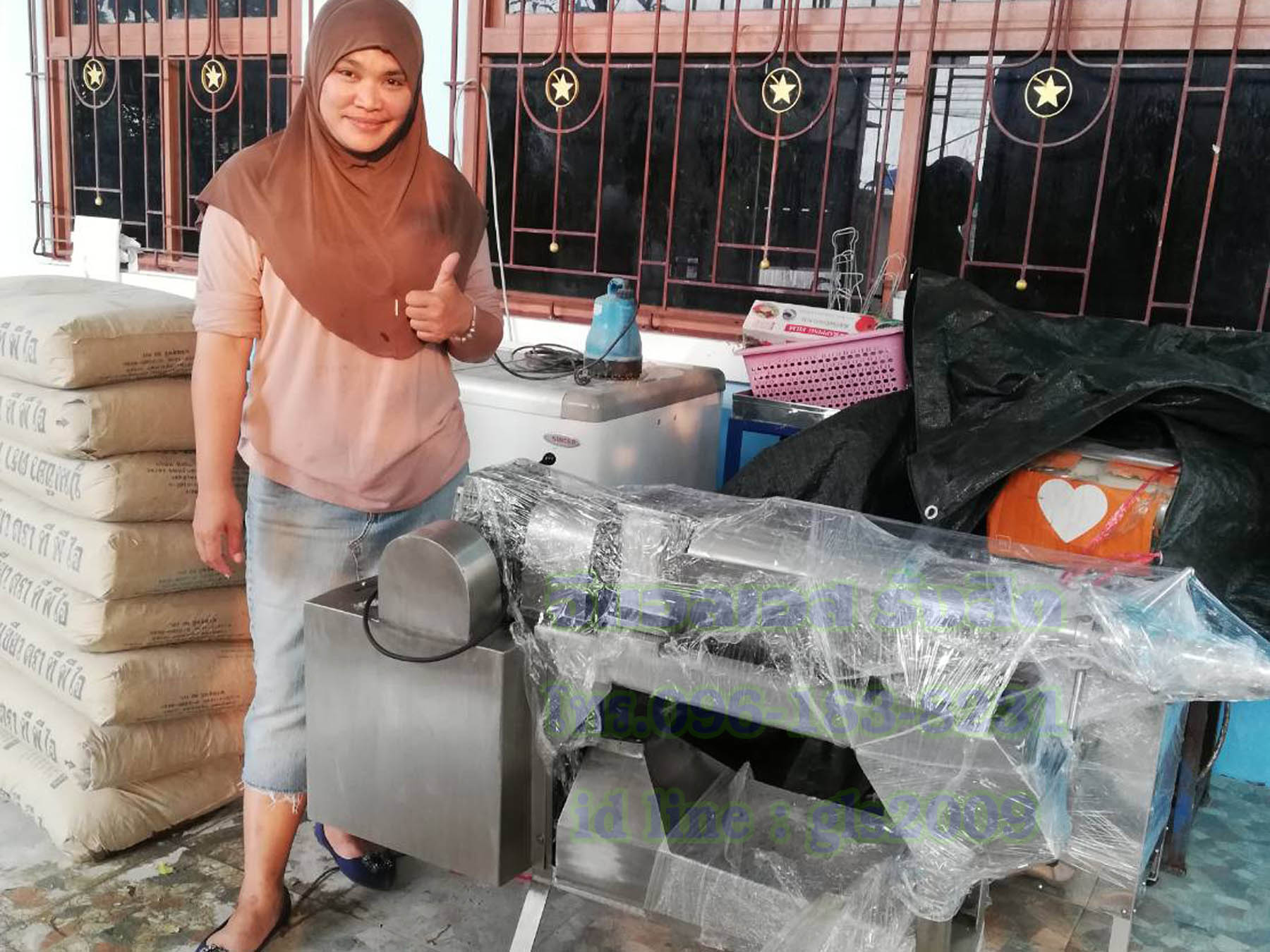 เครื่องคั้นกะทิสดทองเหลือง6น๊อต