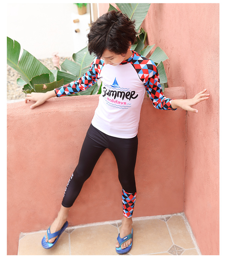 ชุดว่ายน้ำ สกรีน Summer Holidays ไซส์ 3XL
