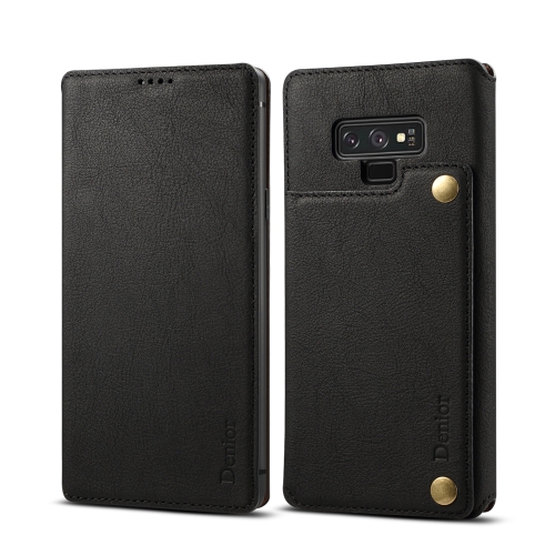 Case Samsung Galaxy Note9 # Pre-Order * Denior เคสผิวหนังวัวพร้อมตัวยึดและช่องเสียบการ์ดและกระเป๋าสตางค์ *