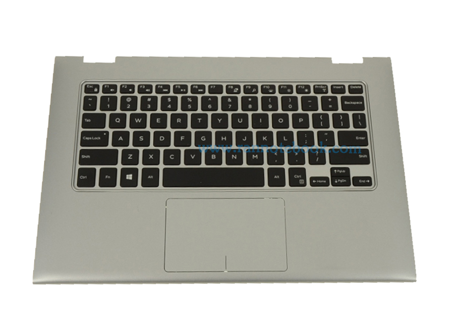 Keyboard Dell inspiron 7359 Palmrest คีย์บอร์ด Dell 7359 แท้ ตรงรุ่น มีไฟ Backlight ไทย อังกฤษ