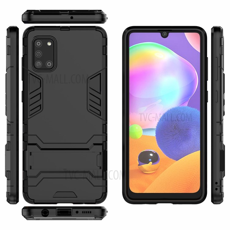 Case Samsung Galaxy A31 # Pre-Order * เคสกันกระแทกมีสไตล์ + PC พร้อมขาตั้ง พลาสติกแข็ง + TPU อ่อน = สองชั้น *
