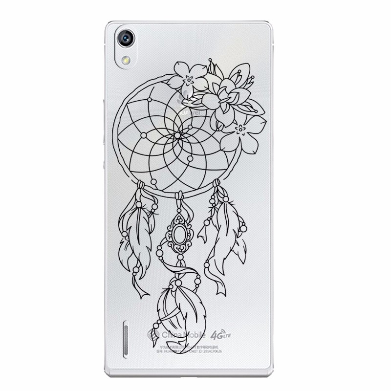 Case Huawei P7 / Pre-order * เคสซอฟท์ TPU ใส มิกกี้ มินนี่ หมีพูห์ ลายดอกไม้สวยๆ *