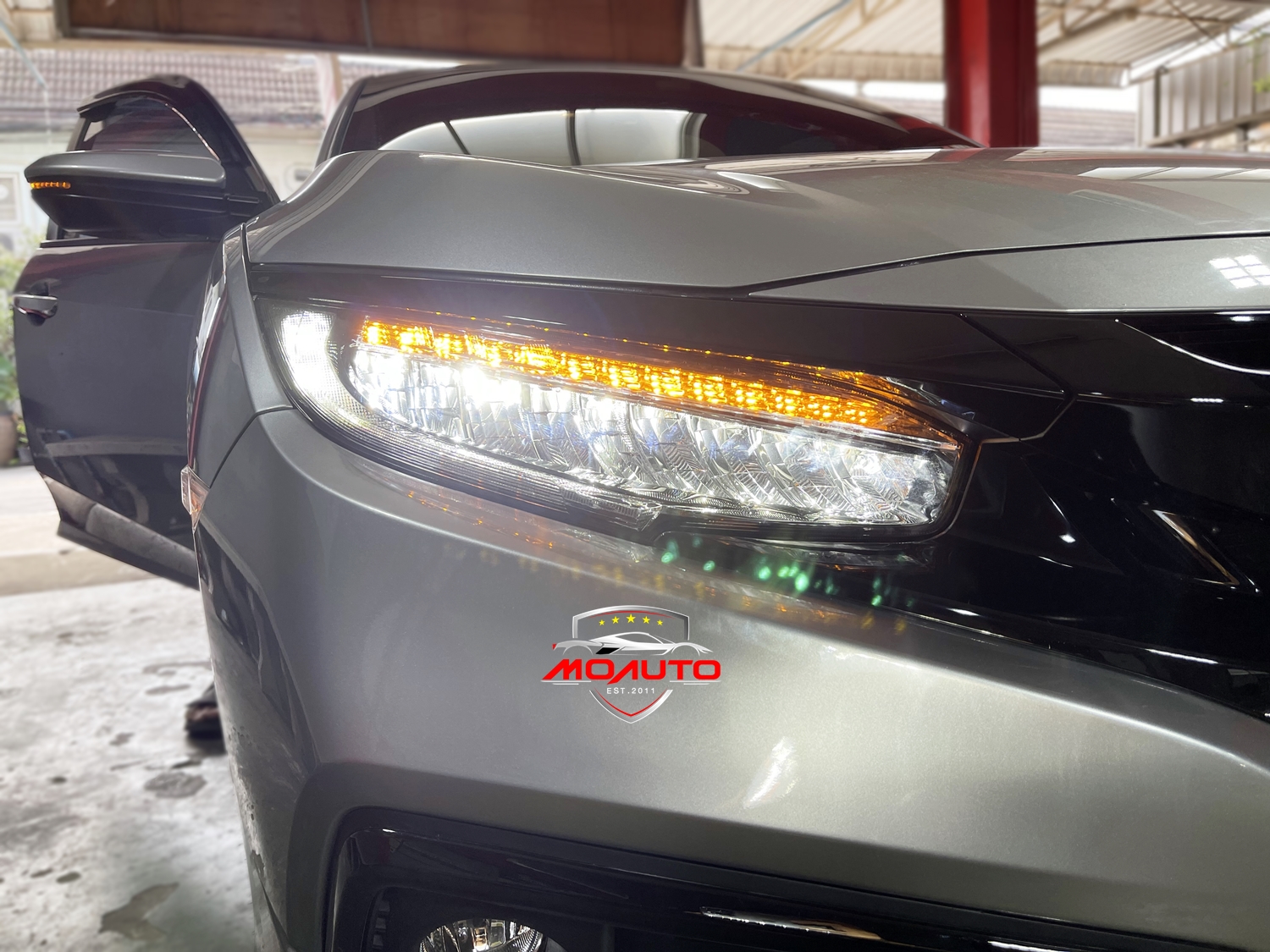 โคมไฟหน้า LED RS งานเทียบ OEM CIVIC FC 2016-2021