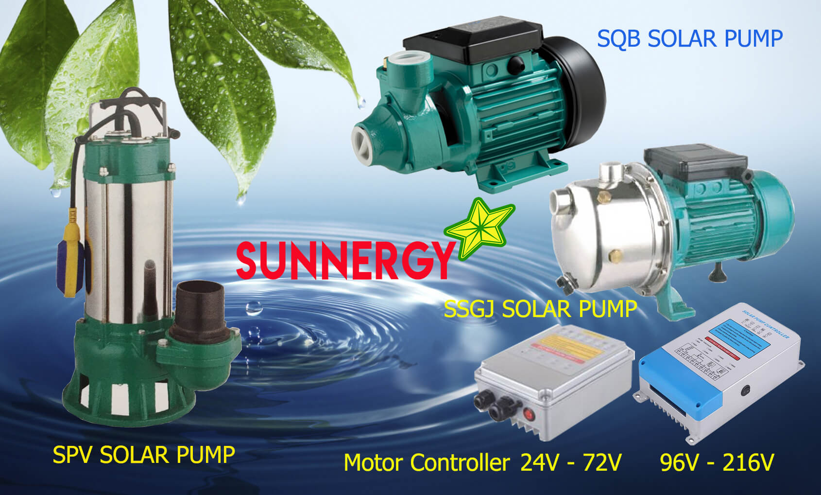 ปั๊มน้ำหอยโข่ง STC-SPV , STC-SQB และ STC-SSGJ SOLAR PUMP
