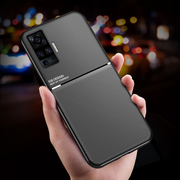 Case Vivo X50 Pro / Pre-Order * เคสคลาสสิกเอียง แม่เหล็กกันกระแทกพีซีเคส TPU *