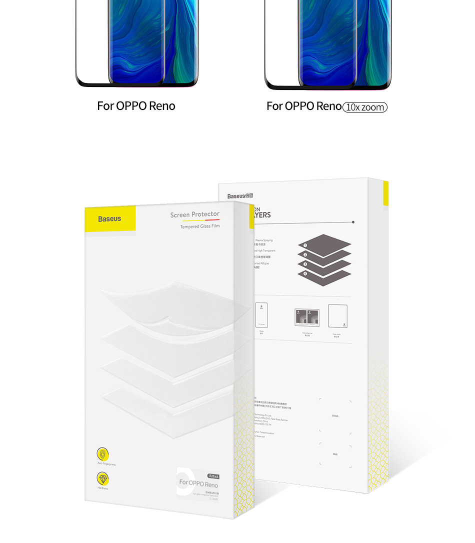 กระจกนิรภัย OPPO Reno 10x Zoom / พรีออเดอร์ * IMAK Pro+ Full ผิวโอเลฟิบิกได้อย่างมีประสิทธิภาพป้องกันคราบน้ำมันความรู้สึกสัมผัสที่ราบรื่น *