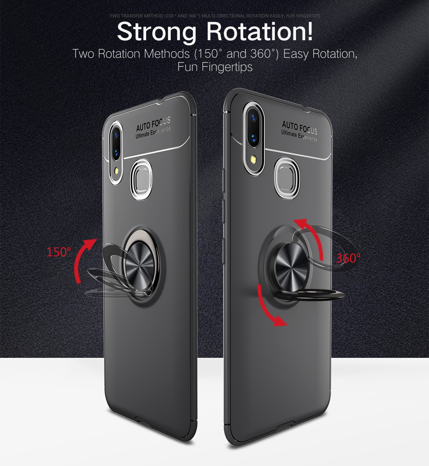 Case Huawei Nova 3i / Pre-Order * Finger Ring Kickstand (แผ่นโลหะแม่เหล็กแบบ Built-in) *