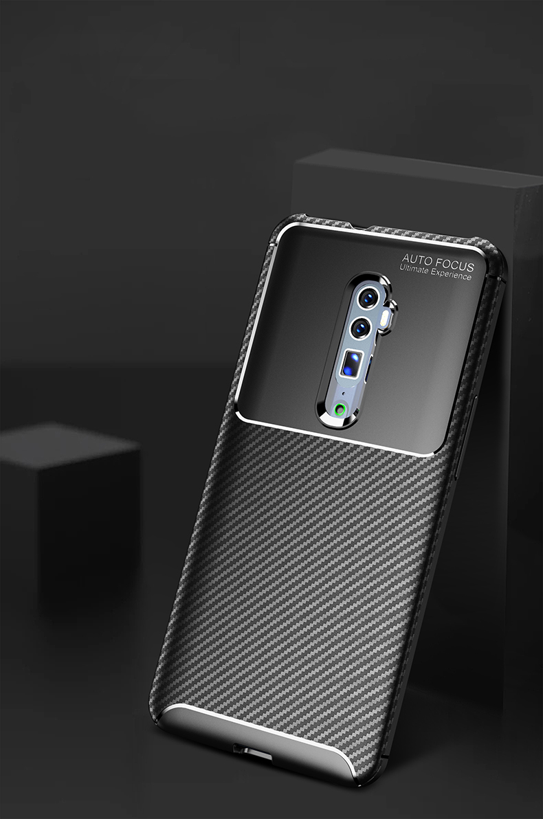 Case OPPO Reno 10x Zoom # พรีออเดอร์ * เคสคาร์บอนไฟเบอร์ TPU อ่อนนุ่มยืดหยุ่นและทนทาน *