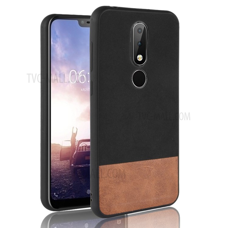 Case Nokia 6.1 Plus / Pre-order * 2 สี Splicing หนัง PU เคลือบ PC + TPU *