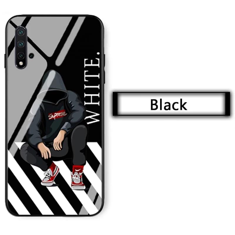 Case Huawei Nova 5T / Pre-order * เคสกระจกนิรภัย สไตล์Graffiti Street แผ่นหลัง + กรอบ TPU *